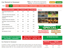 Tablet Screenshot of carrentalinvaranasi.com